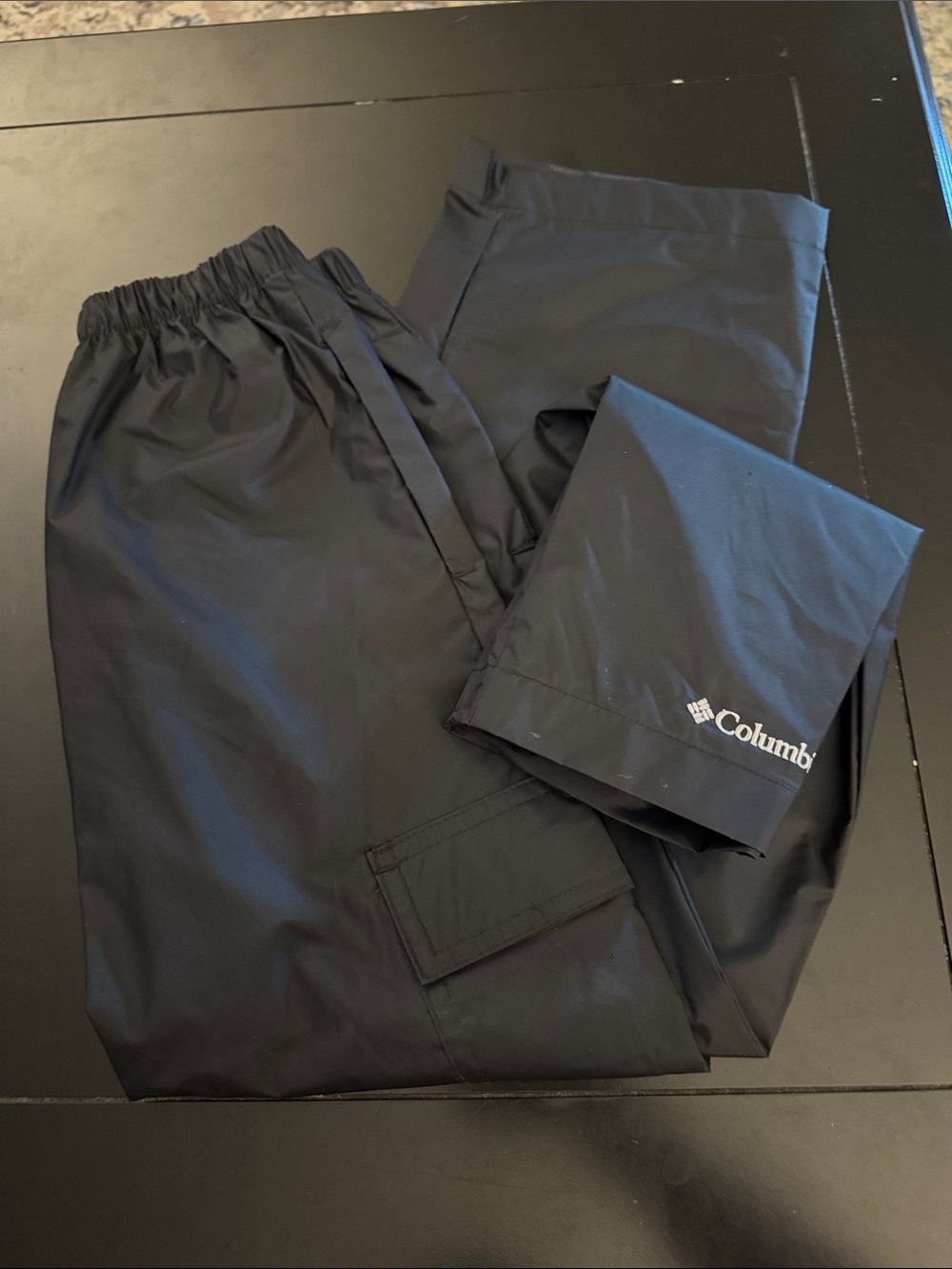 Columbia Kids Black Cargo Rain Pants